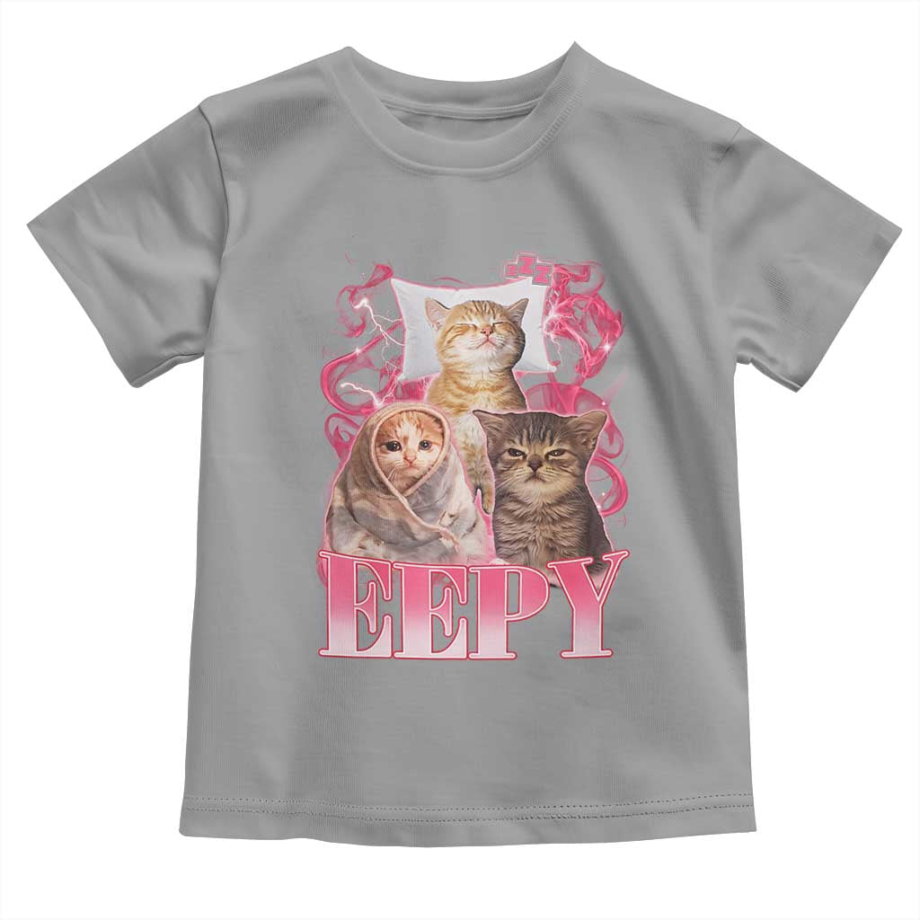 Eepy Sleepy Cats Y2K Bootleg Meme Graphic Toddler T Shirt Funny Internet Culture Humor