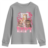 Eepy Sleepy Cats Y2K Bootleg Meme Graphic Youth Sweatshirt Funny Internet Culture Humor