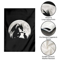 Dragon Boop Cat Full Moon Graphic Garden Flag Cute Fantasy Animal RPG Gamers