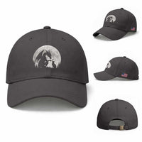 Dragon Boop Cat Full Moon Graphic Baseball Cap Cute Fantasy Animal RPG Gamers