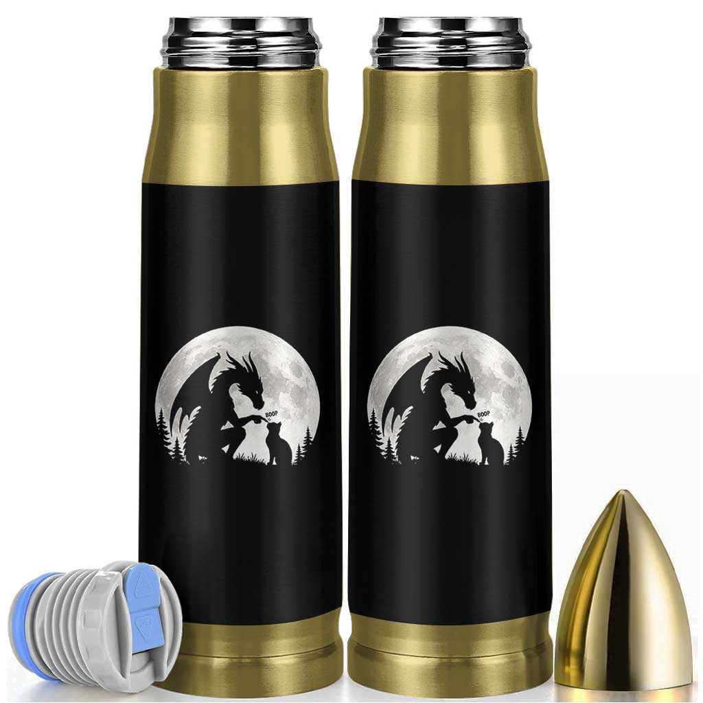 Dragon Boop Cat Full Moon Graphic Bullet Tumbler Cute Fantasy Animal RPG Gamers