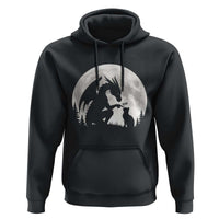 Dragon Boop Cat Full Moon Graphic Hoodie Cute Fantasy Animal RPG Gamers