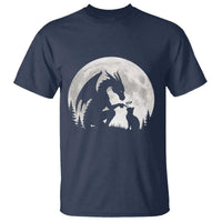 Dragon Boop Cat Full Moon Graphic T Shirt Cute Fantasy Animal RPG Gamers