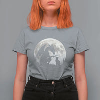 Dragon Boop Cat Full Moon Graphic T Shirt For Women Cute Fantasy Animal RPG Gamers