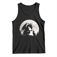Dragon Boop Cat Full Moon Graphic Tank Top Cute Fantasy Animal RPG Gamers