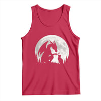 Dragon Boop Cat Full Moon Graphic Tank Top Cute Fantasy Animal RPG Gamers
