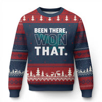 Been There Won That Ugly Christmas Sweater Game Day Champions Sport Fans - Wonder Print Shop