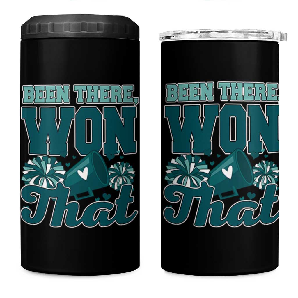 Been There Won That Cheer Spirit 4 in 1 Can Cooler Tumbler Game Day Champions Sport Fans - Wonder Print Shop