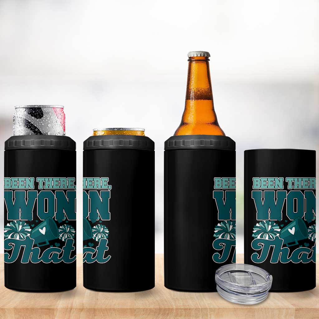 Been There Won That Cheer Spirit 4 in 1 Can Cooler Tumbler Game Day Champions Sport Fans - Wonder Print Shop