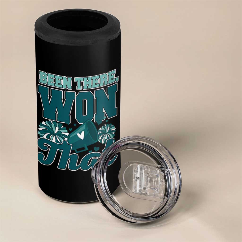 Been There Won That Cheer Spirit 4 in 1 Can Cooler Tumbler Game Day Champions Sport Fans - Wonder Print Shop