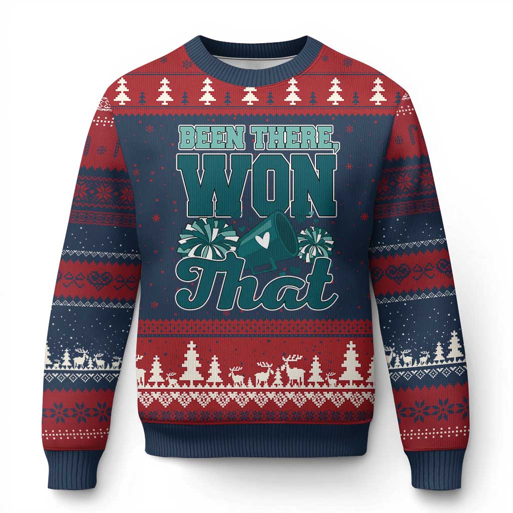 Been There Won That Cheer Spirit Ugly Christmas Sweater Game Day Champions Sport Fans - Wonder Print Shop