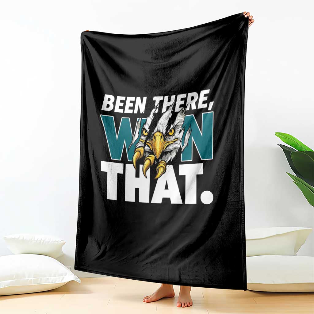 Been There Won That Fierce Eagle Throw Blanket Game Day Champions Sport Fans - Wonder Print Shop