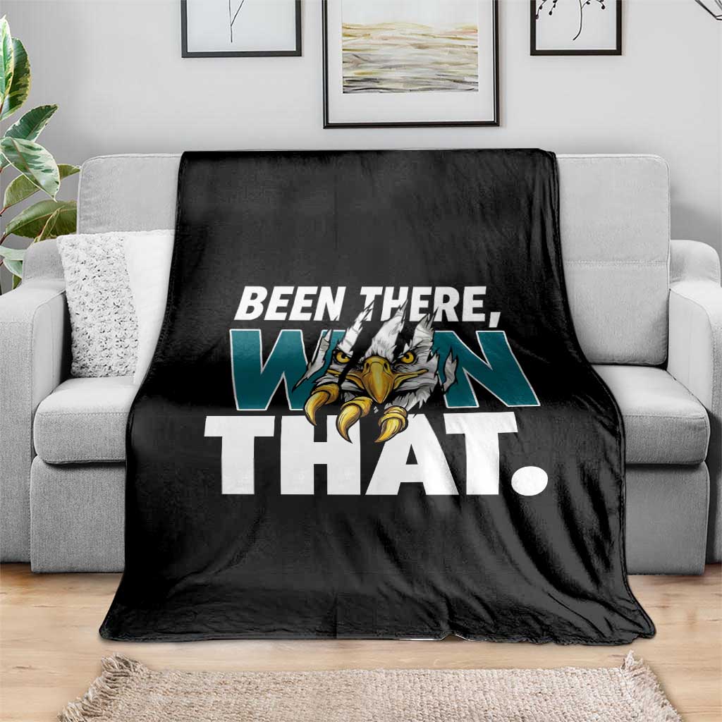 Been There Won That Fierce Eagle Throw Blanket Game Day Champions Sport Fans - Wonder Print Shop