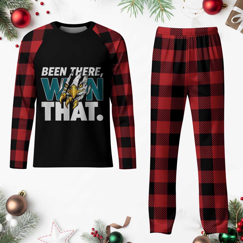 Been There Won That Fierce Eagle Plaid Pajama Set Game Day Champions Sport Fans - Wonder Print Shop