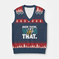 Been There Won That Fierce Eagle V-Neck Knit Sweater Vest Game Day Champions Sport Fans - Wonder Print Shop