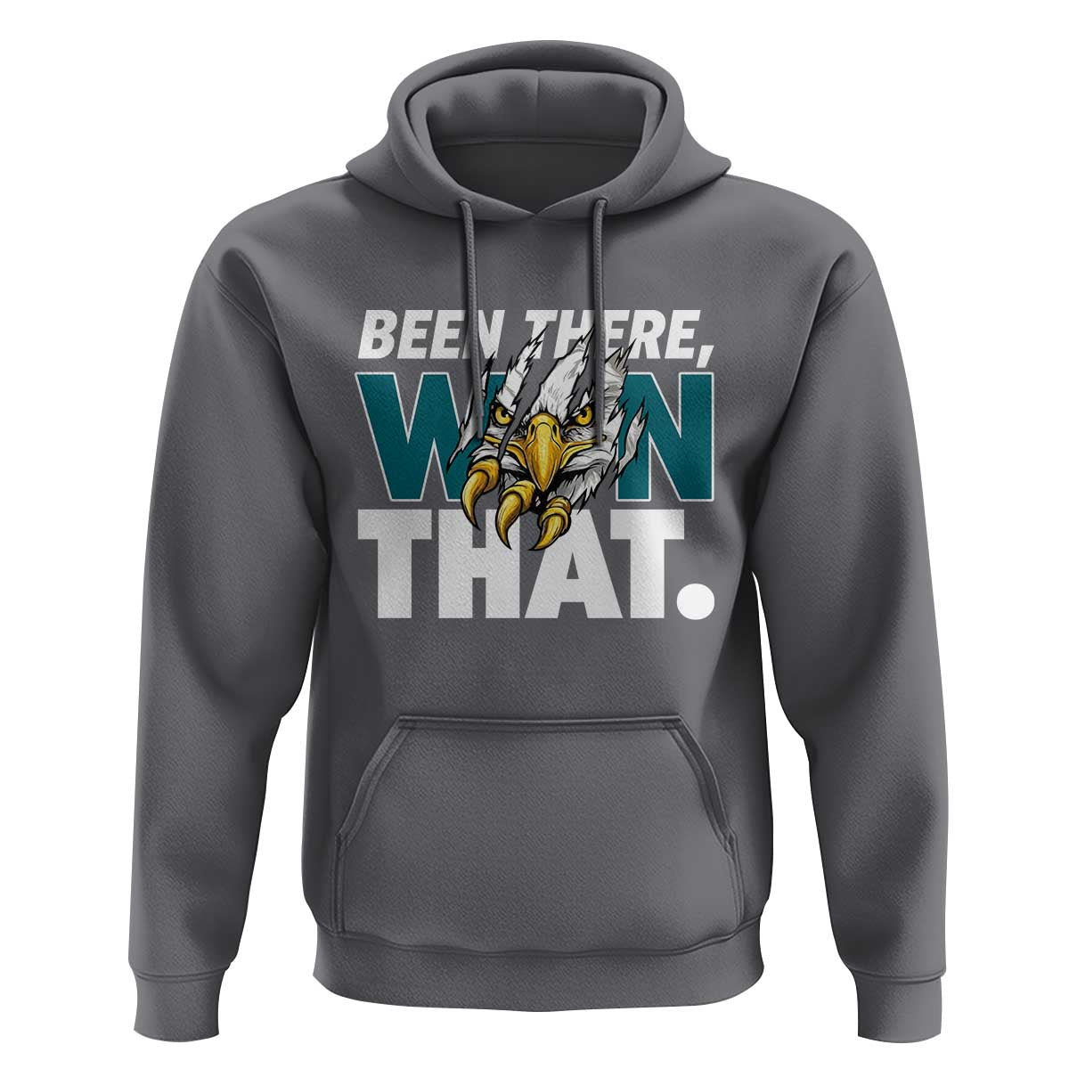 Been There Won That Fierce Eagle Hoodie Game Day Champions Sport Fans - Wonder Print Shop
