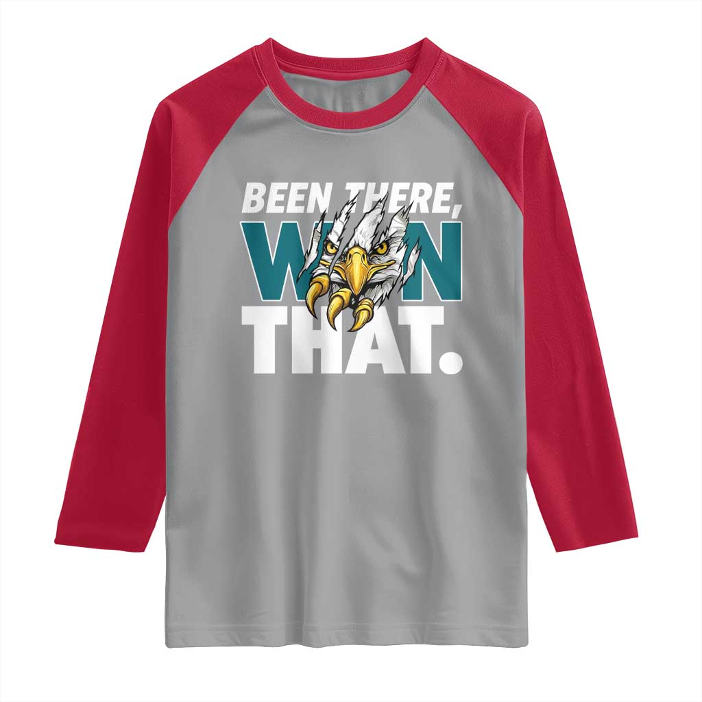 Been There Won That Fierce Eagle Raglan Shirt Game Day Champions Sport Fans - Wonder Print Shop