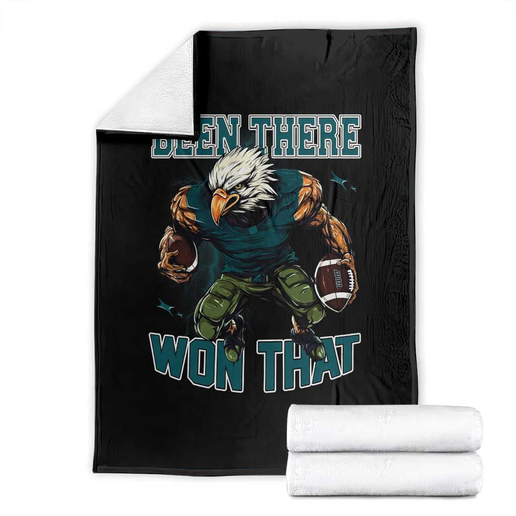 Been There Won That Fierce Football Graphic Throw Blanket Game Day Champions Sport Fans - Wonder Print Shop