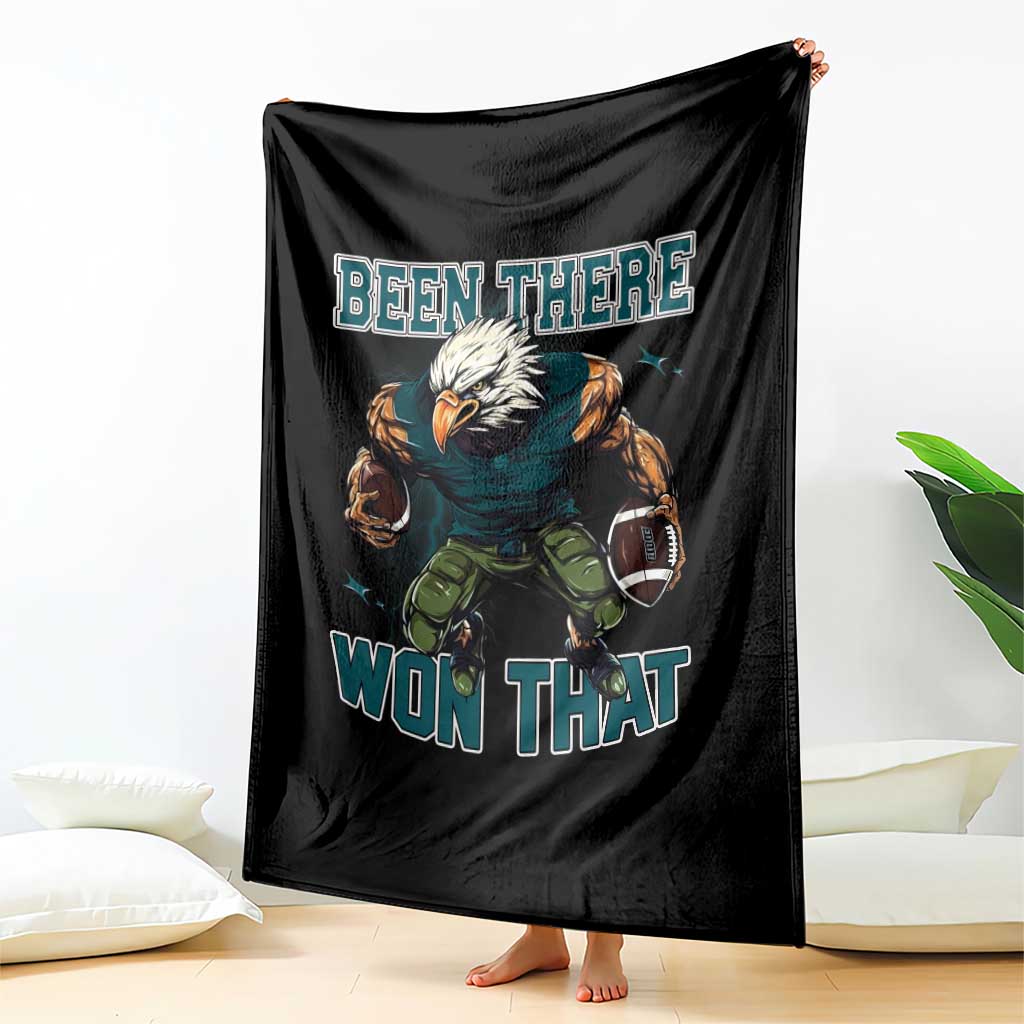 Been There Won That Fierce Football Graphic Throw Blanket Game Day Champions Sport Fans - Wonder Print Shop