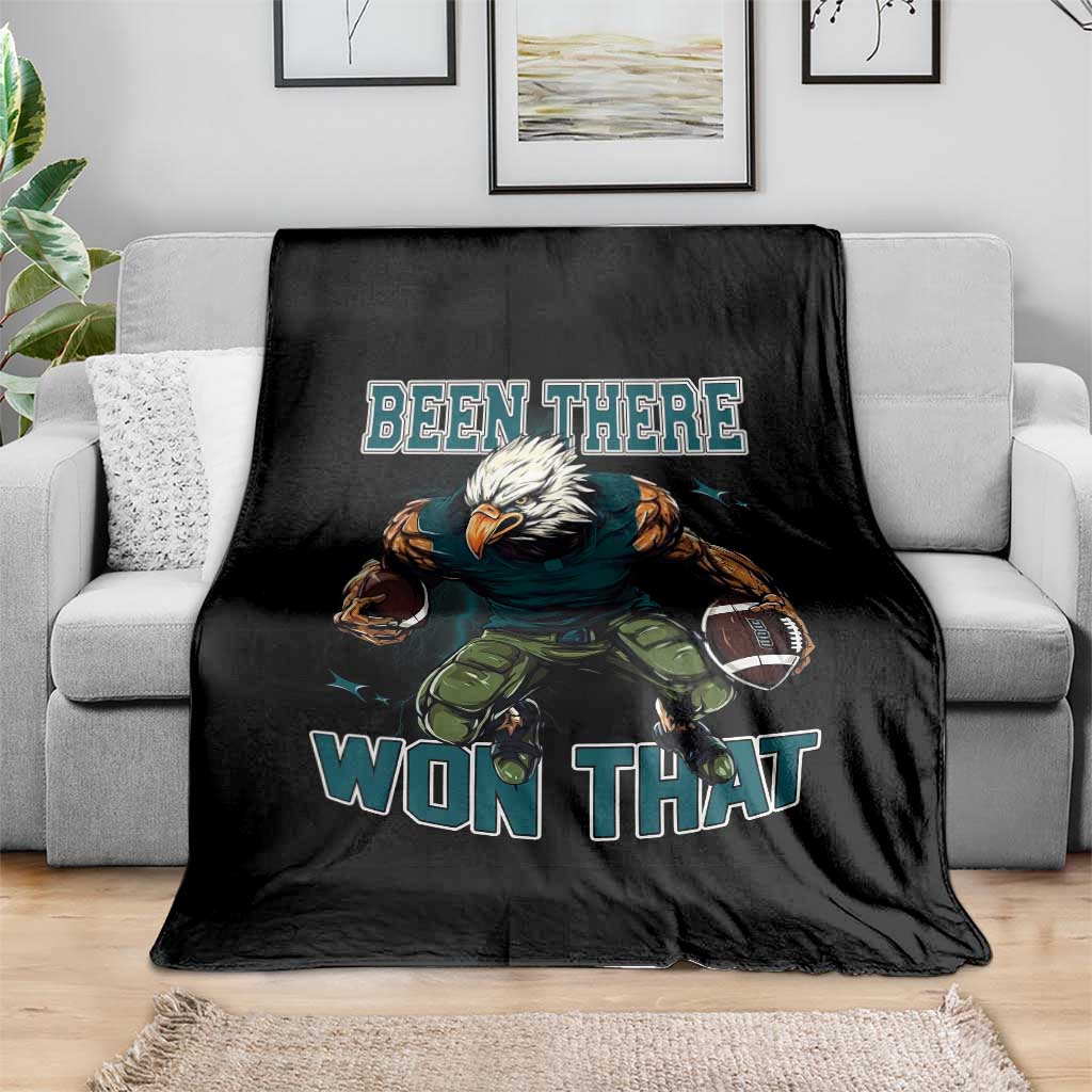 Been There Won That Fierce Football Graphic Throw Blanket Game Day Champions Sport Fans - Wonder Print Shop