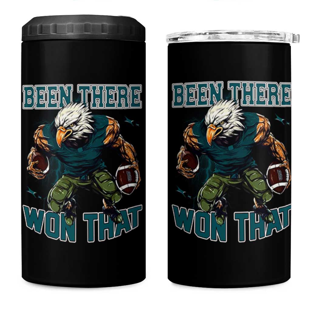 Been There Won That Fierce Football Graphic 4 in 1 Can Cooler Tumbler Game Day Champions Sport Fans - Wonder Print Shop