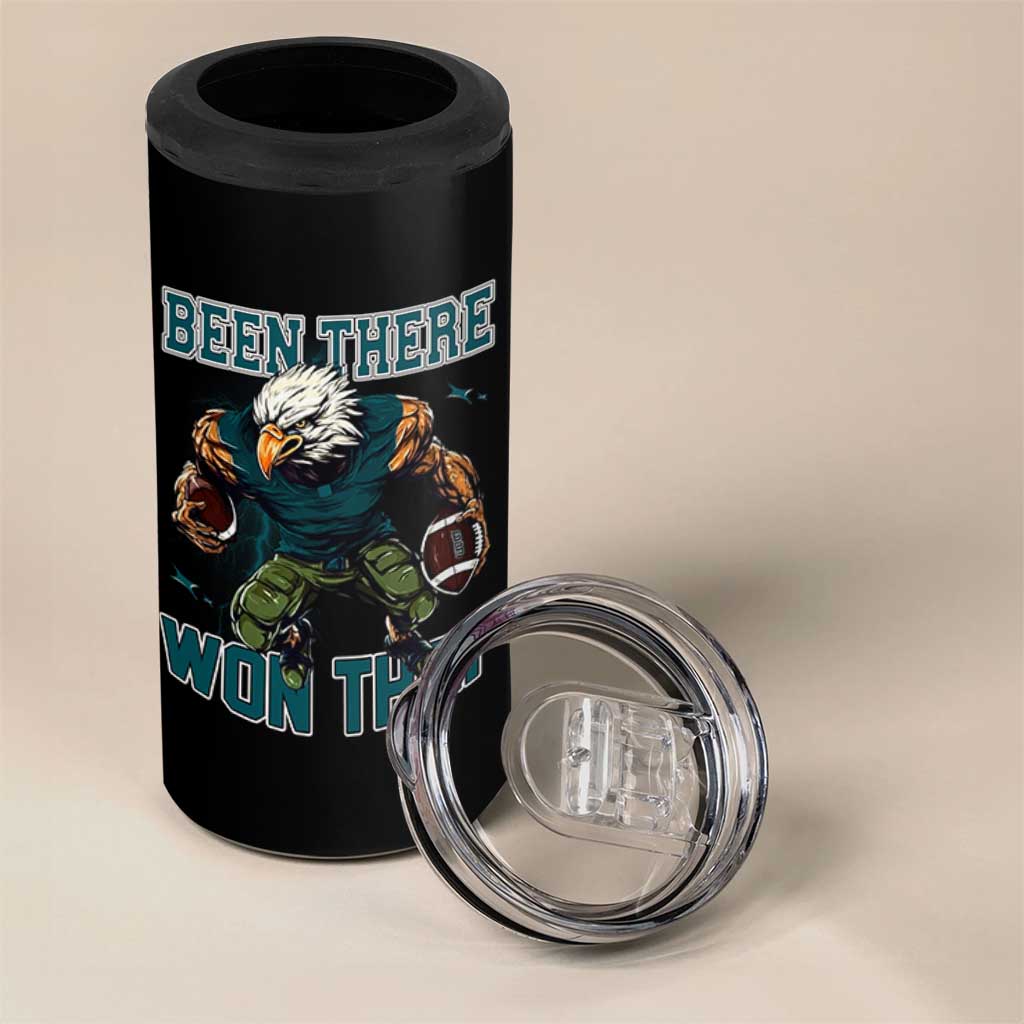 Been There Won That Fierce Football Graphic 4 in 1 Can Cooler Tumbler Game Day Champions Sport Fans - Wonder Print Shop