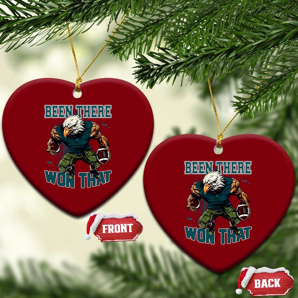 Been There Won That Fierce Football Graphic Ceramic Ornament Game Day Champions Sport Fans - Wonder Print Shop