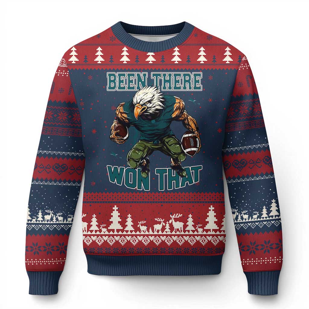 Been There Won That Fierce Football Graphic Ugly Christmas Sweater Game Day Champions Sport Fans - Wonder Print Shop