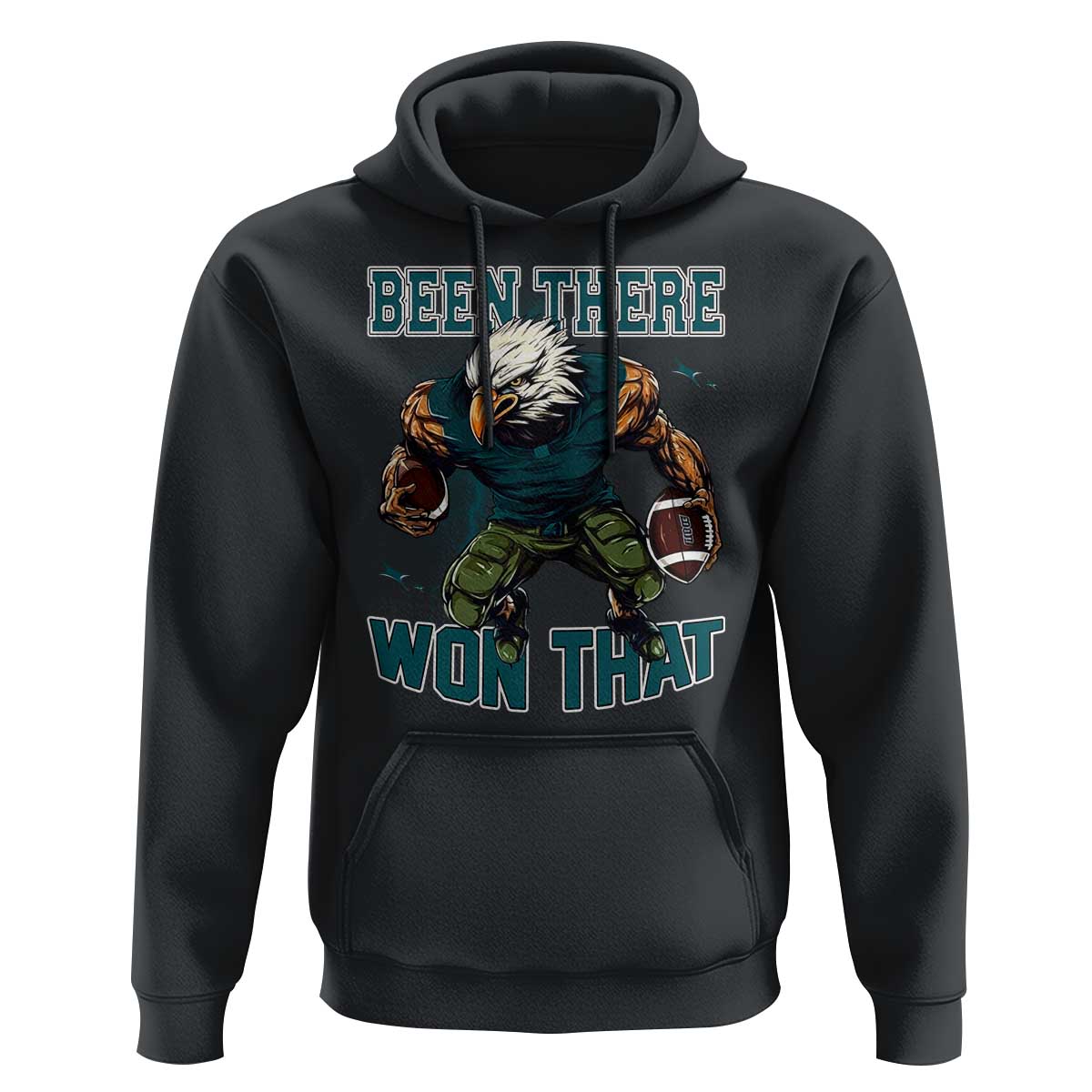 Been There Won That Fierce Football Graphic Hoodie Game Day Champions Sport Fans - Wonder Print Shop
