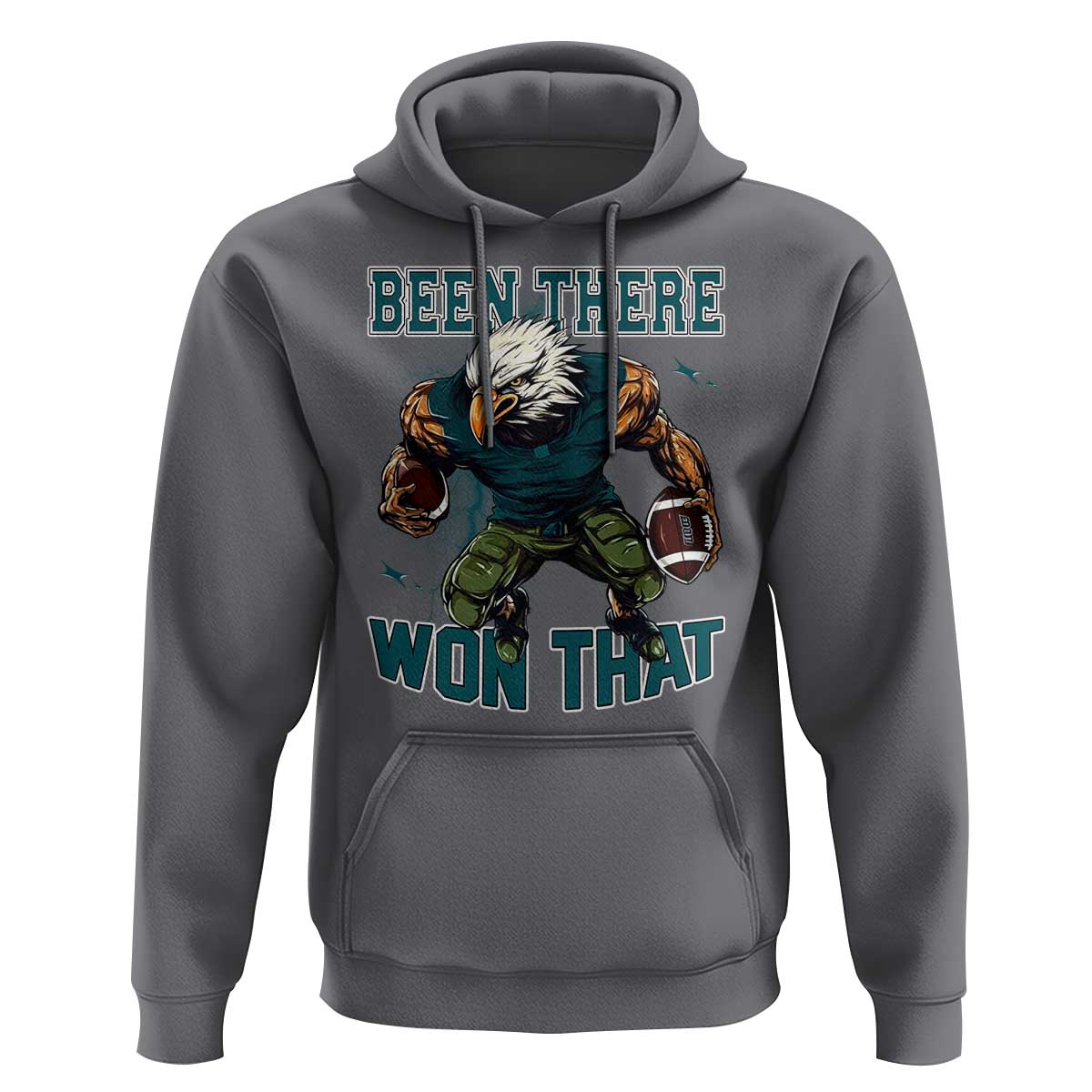 Been There Won That Fierce Football Graphic Hoodie Game Day Champions Sport Fans - Wonder Print Shop