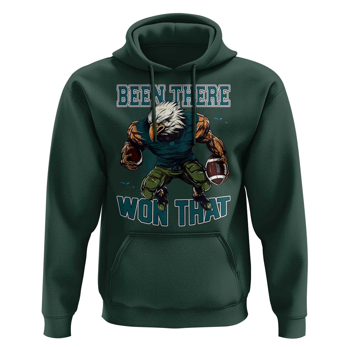 Been There Won That Fierce Football Graphic Hoodie Game Day Champions Sport Fans - Wonder Print Shop