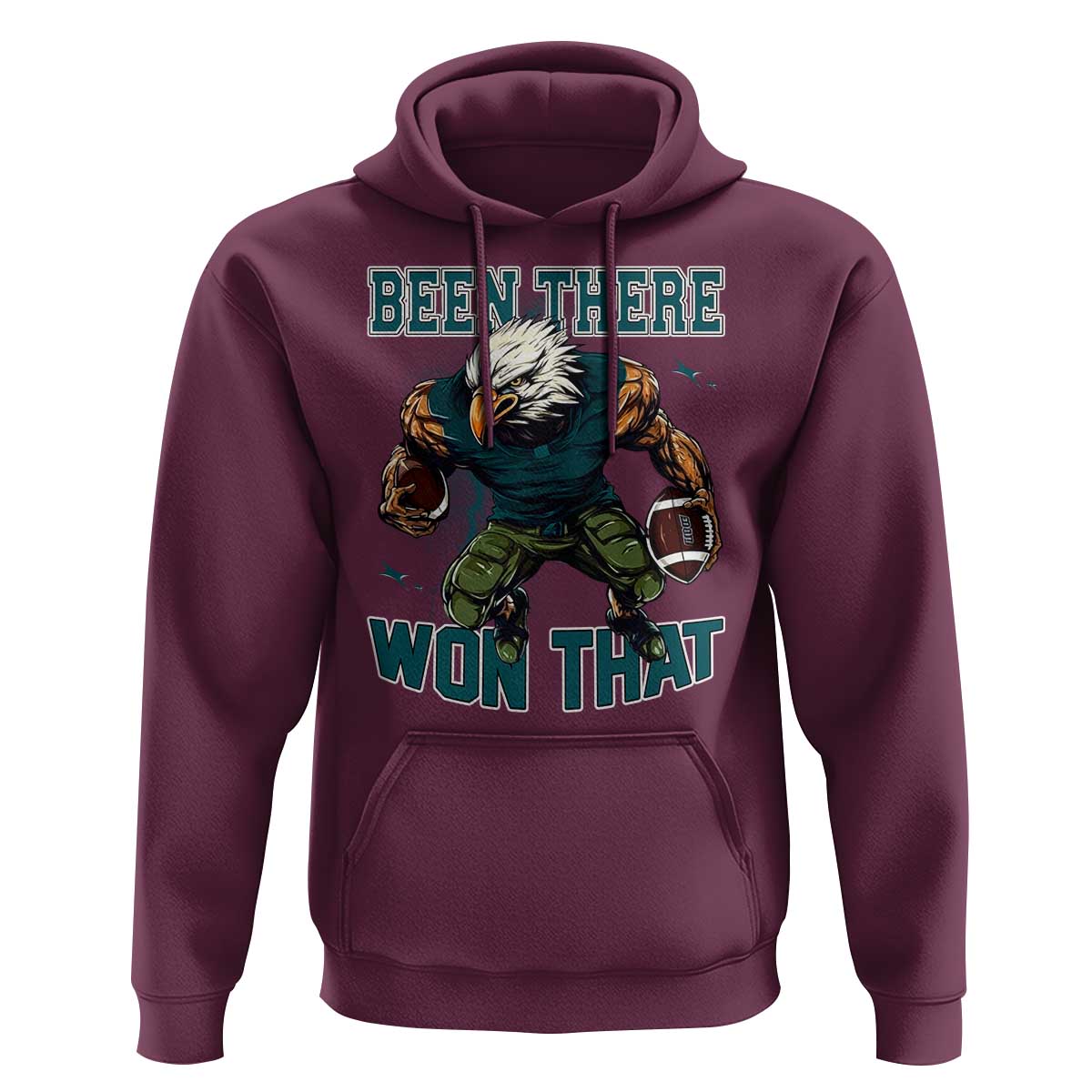 Been There Won That Fierce Football Graphic Hoodie Game Day Champions Sport Fans - Wonder Print Shop
