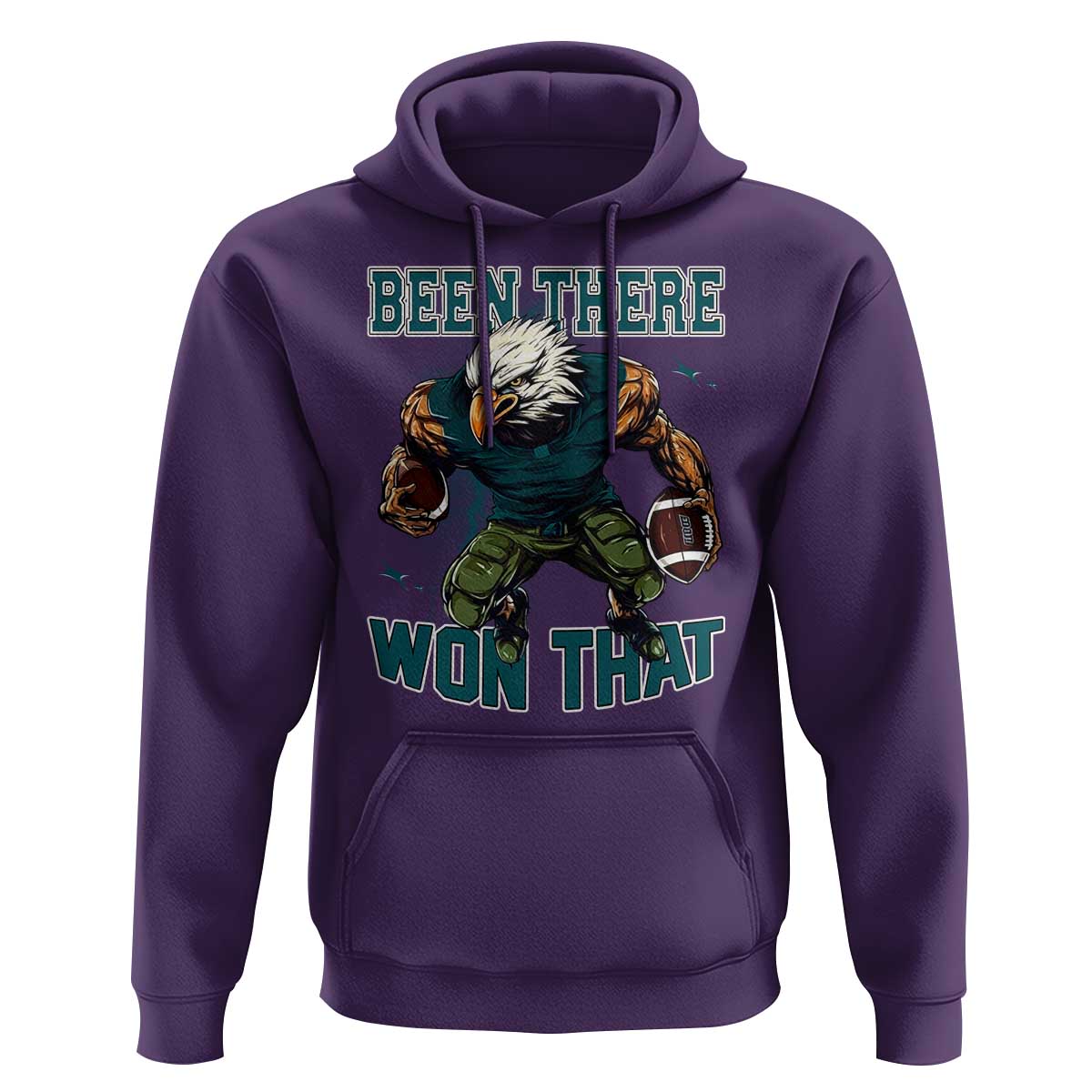 Been There Won That Fierce Football Graphic Hoodie Game Day Champions Sport Fans - Wonder Print Shop