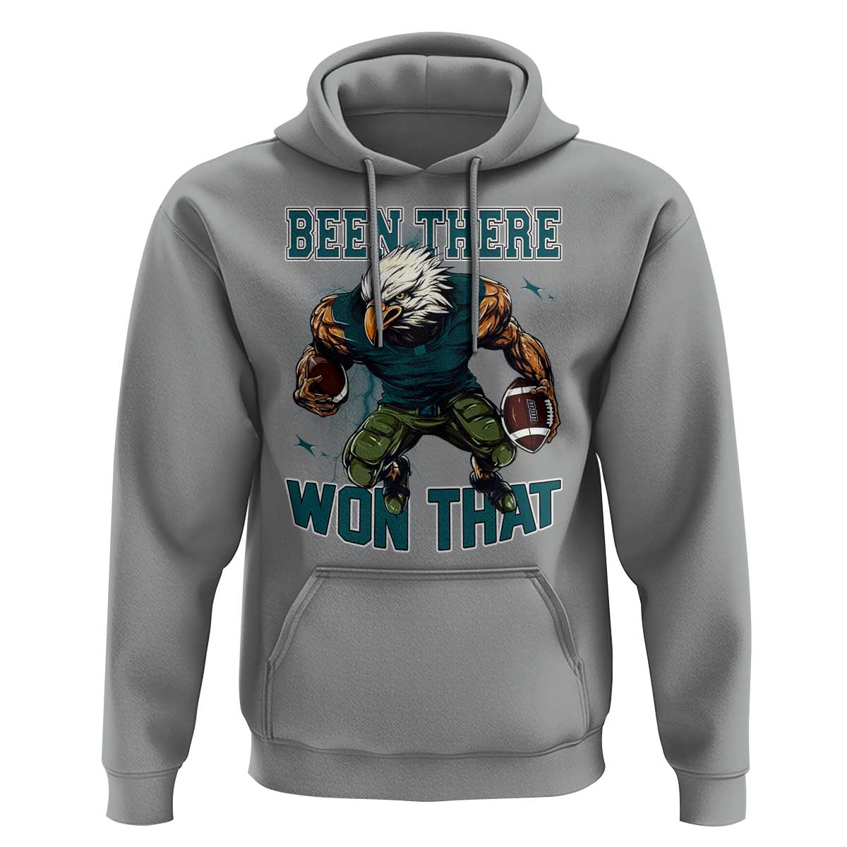 Been There Won That Fierce Football Graphic Hoodie Game Day Champions Sport Fans - Wonder Print Shop