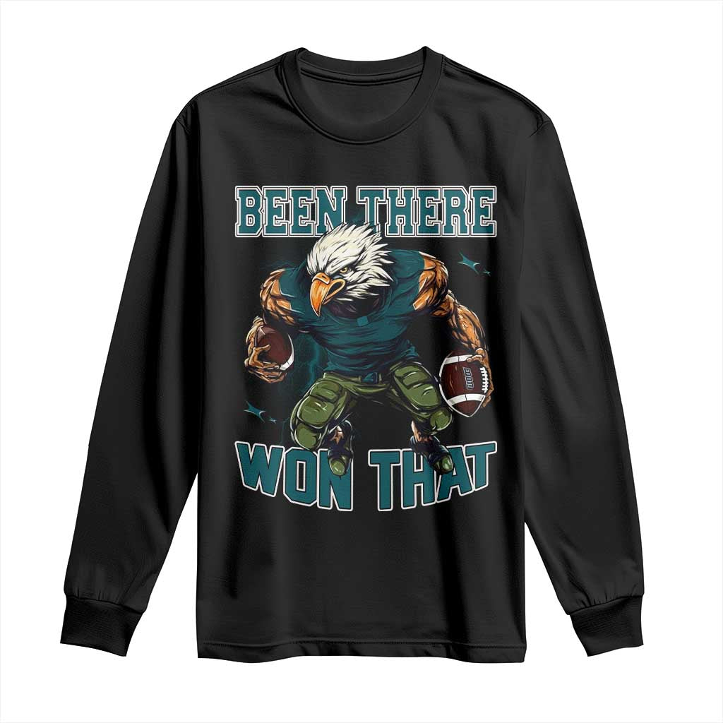 Been There Won That Fierce Football Graphic Long Sleeve Shirt Game Day Champions Sport Fans - Wonder Print Shop