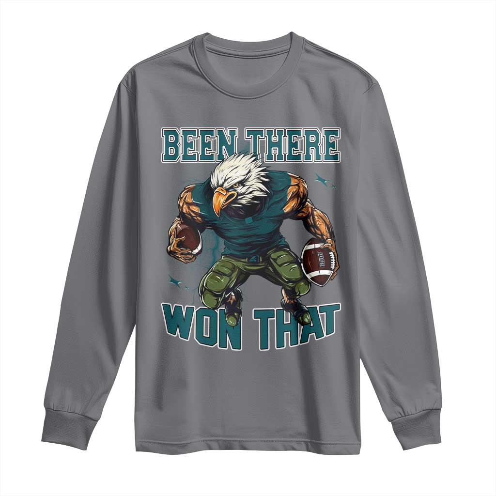 Been There Won That Fierce Football Graphic Long Sleeve Shirt Game Day Champions Sport Fans - Wonder Print Shop