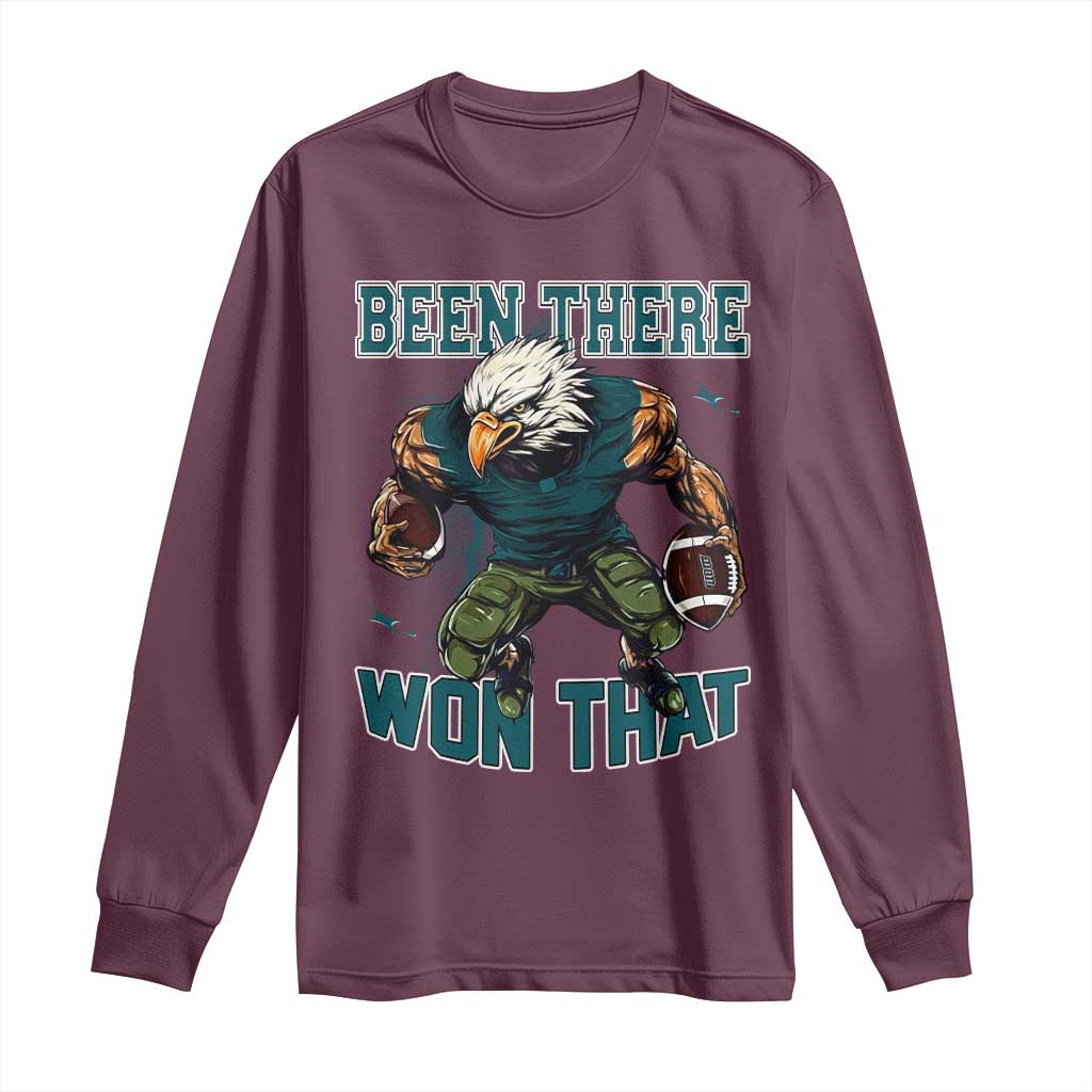 Been There Won That Fierce Football Graphic Long Sleeve Shirt Game Day Champions Sport Fans - Wonder Print Shop