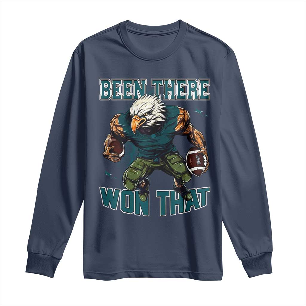 Been There Won That Fierce Football Graphic Long Sleeve Shirt Game Day Champions Sport Fans - Wonder Print Shop