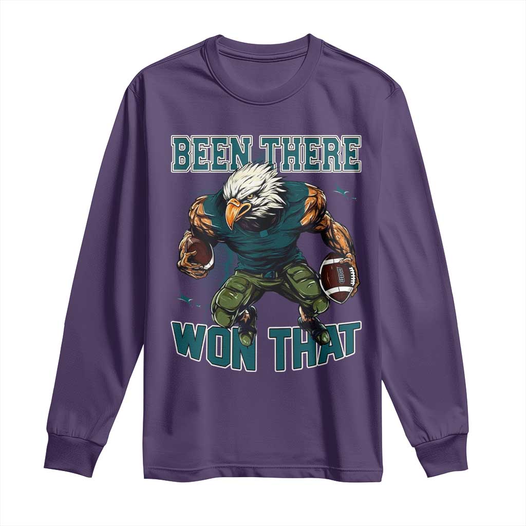 Been There Won That Fierce Football Graphic Long Sleeve Shirt Game Day Champions Sport Fans - Wonder Print Shop