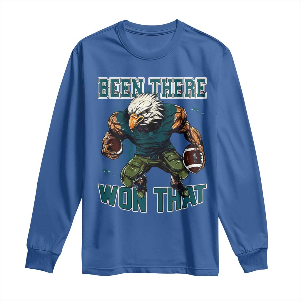 Been There Won That Fierce Football Graphic Long Sleeve Shirt Game Day Champions Sport Fans - Wonder Print Shop