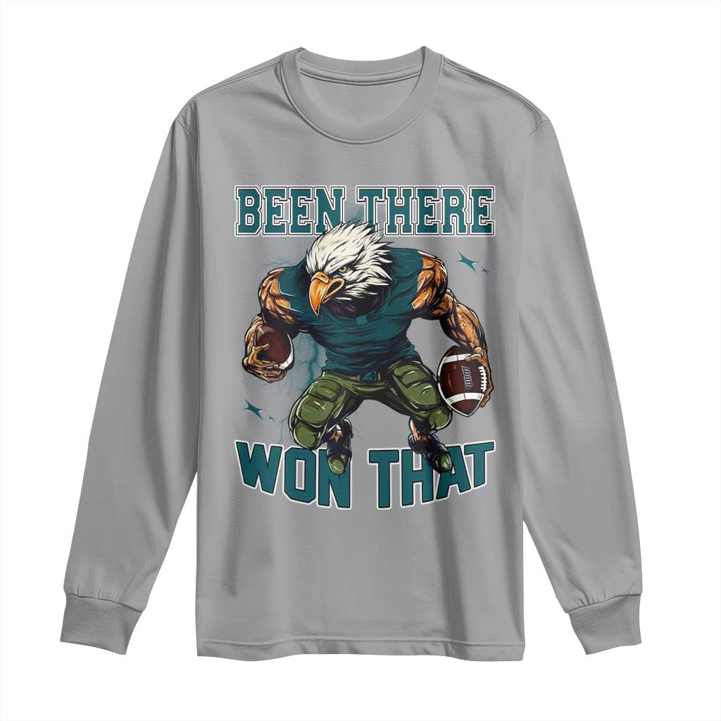 Been There Won That Fierce Football Graphic Long Sleeve Shirt Game Day Champions Sport Fans - Wonder Print Shop