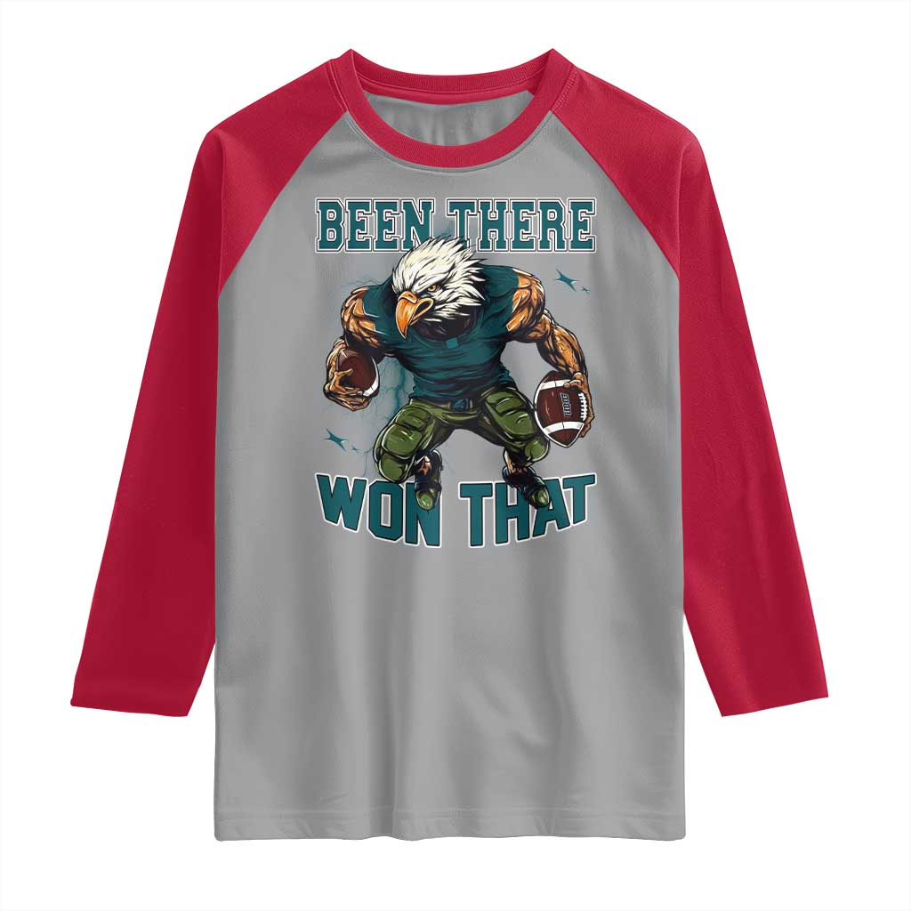 Been There Won That Fierce Football Graphic Raglan Shirt Game Day Champions Sport Fans - Wonder Print Shop