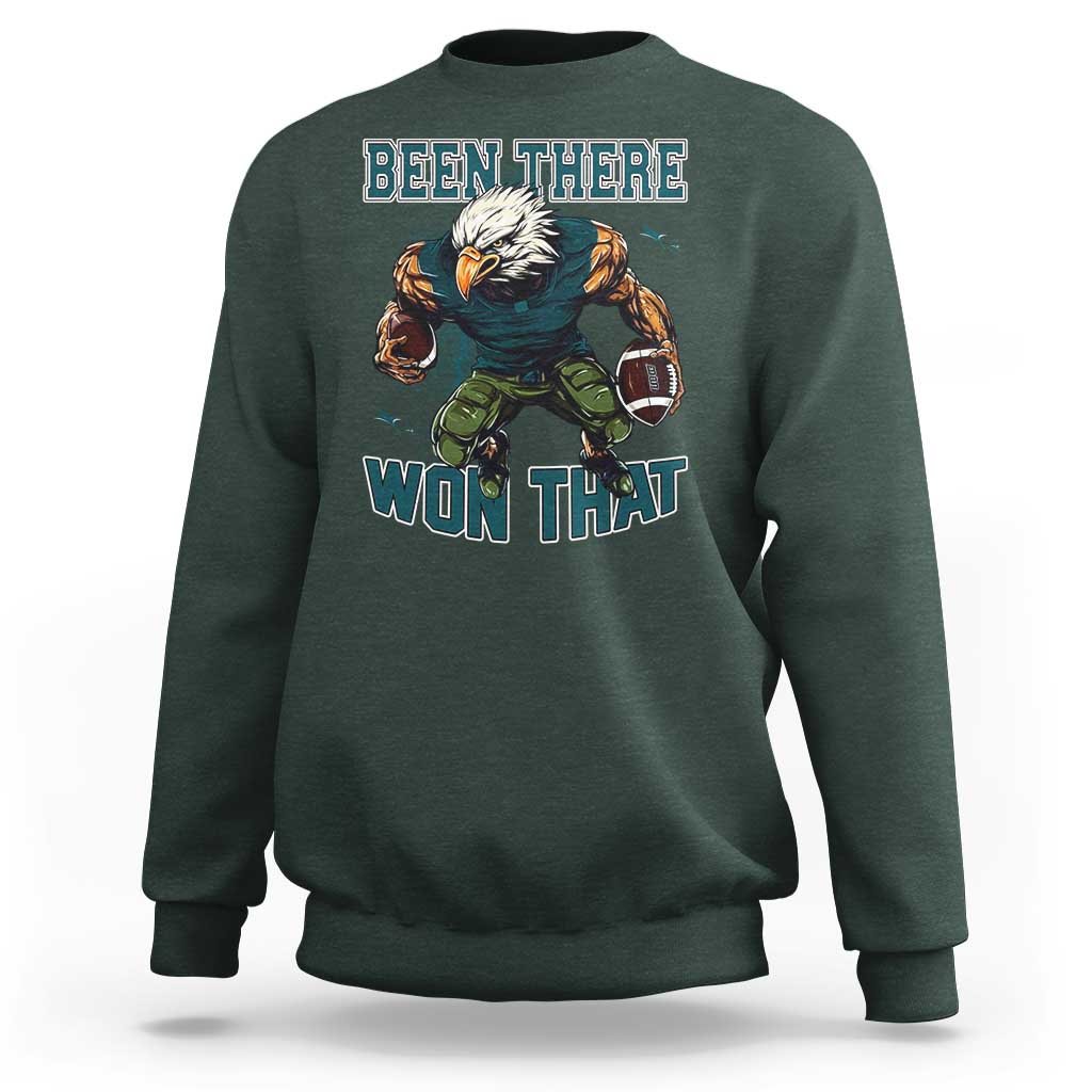 Been There Won That Fierce Football Graphic Sweatshirt Game Day Champions Sport Fans - Wonder Print Shop