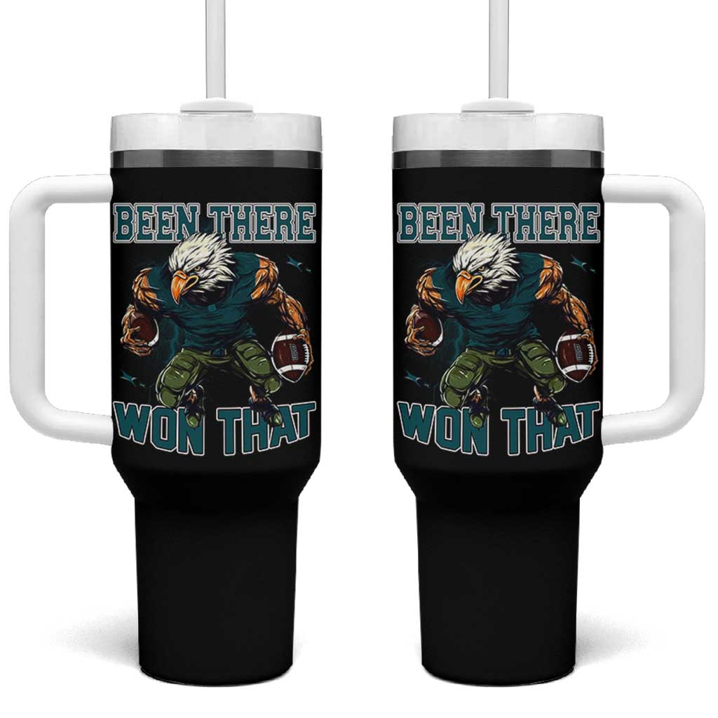 Been There Won That Fierce Football Graphic Tumbler With Handle Game Day Champions Sport Fans - Wonder Print Shop