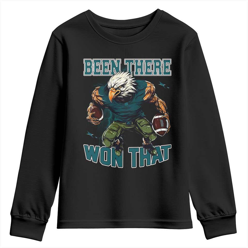 Been There Won That Fierce Football Graphic Youth Sweatshirt Game Day Champions Sport Fans - Wonder Print Shop