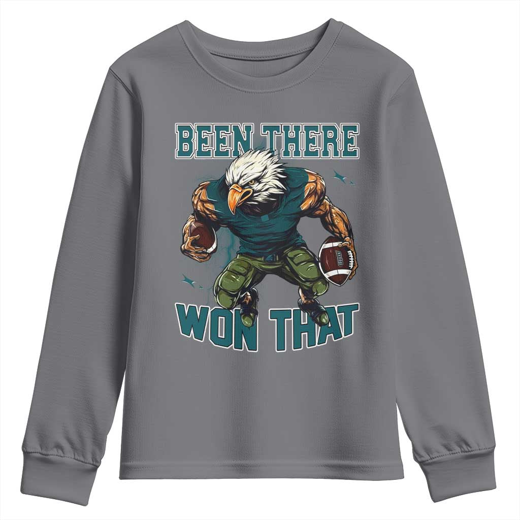 Been There Won That Fierce Football Graphic Youth Sweatshirt Game Day Champions Sport Fans - Wonder Print Shop