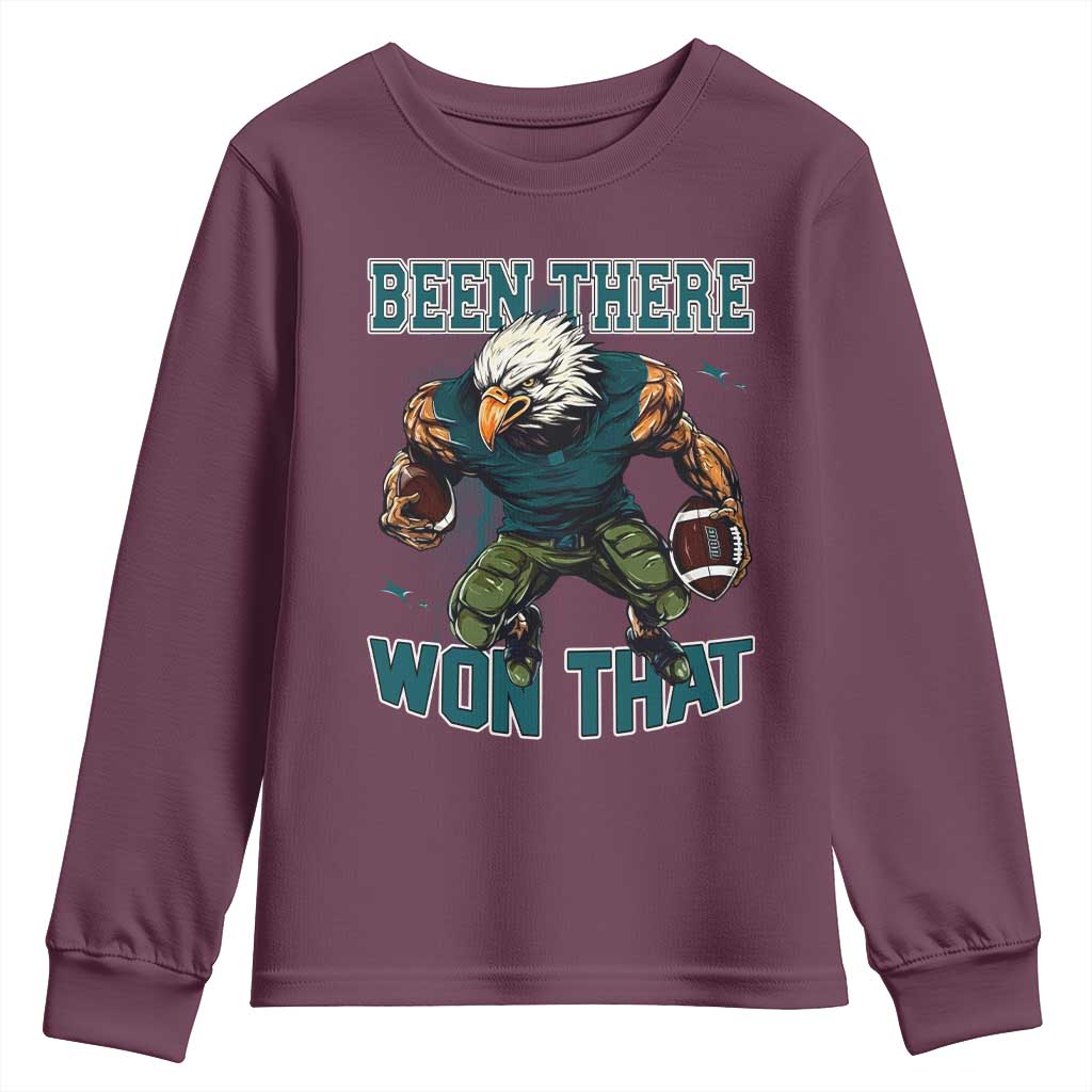 Been There Won That Fierce Football Graphic Youth Sweatshirt Game Day Champions Sport Fans - Wonder Print Shop
