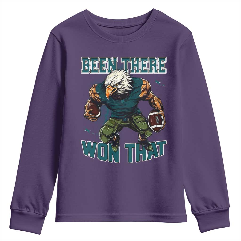 Been There Won That Fierce Football Graphic Youth Sweatshirt Game Day Champions Sport Fans - Wonder Print Shop