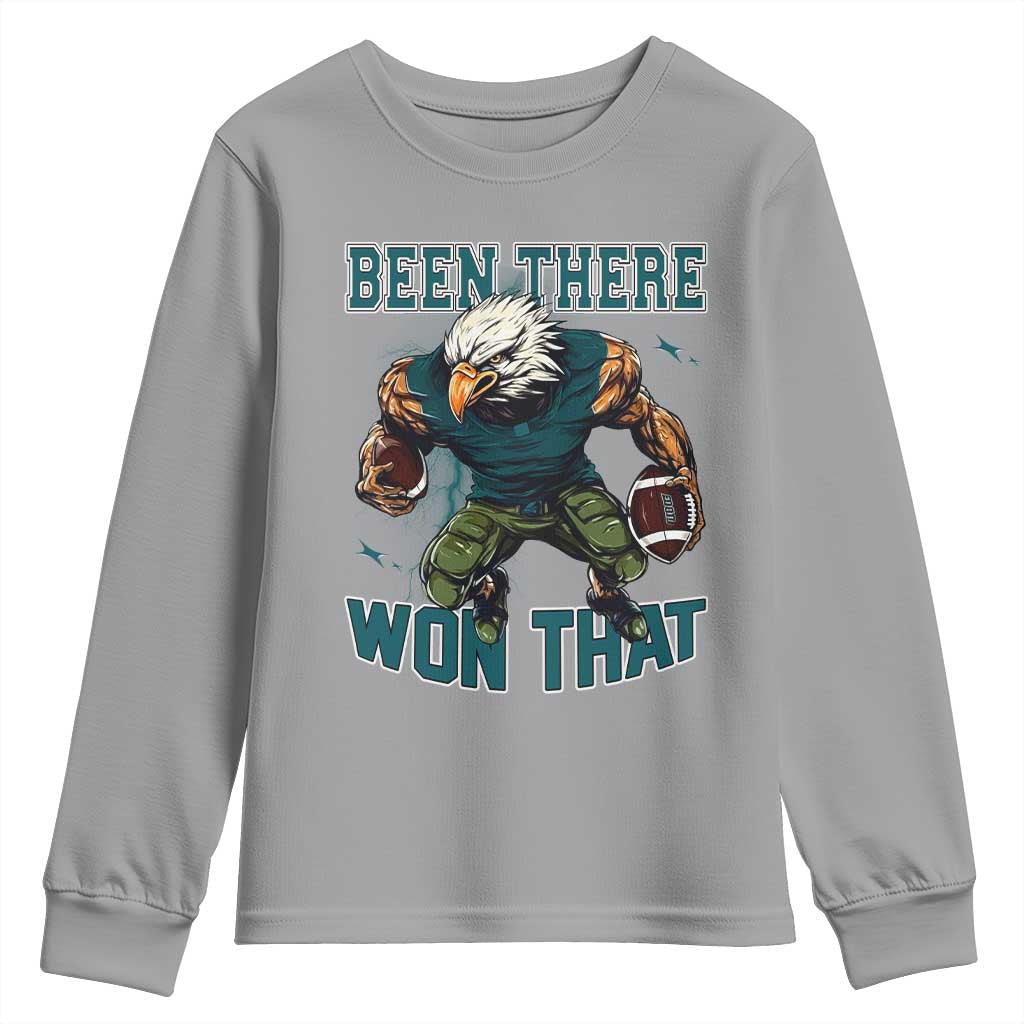 Been There Won That Fierce Football Graphic Youth Sweatshirt Game Day Champions Sport Fans - Wonder Print Shop
