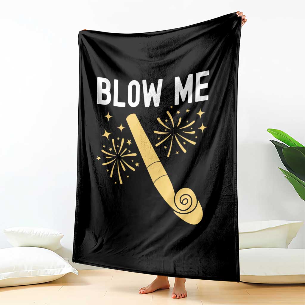 Funny Offensive Blow Me Throw Blanket Adult Humor Party Celebration - Wonder Print Shop